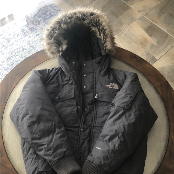 mens north face fur hood